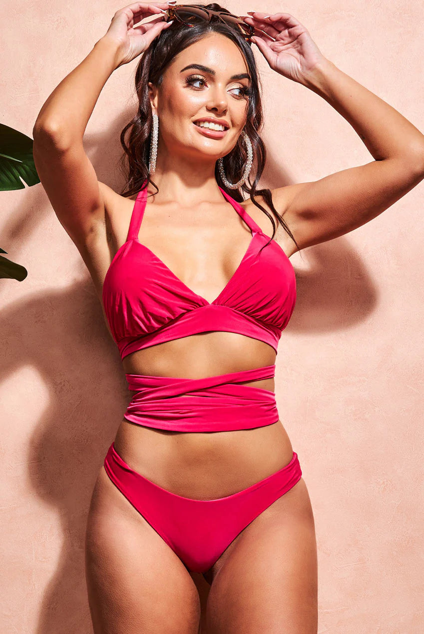 Multi Tie Bikini - Cerise